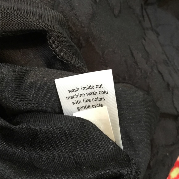 Evri textured floral mineral black short sleeve 4X - Picture 2 of 11